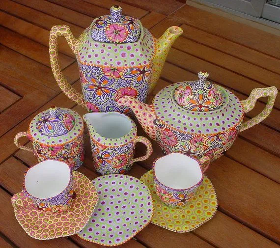 11129 tea sets centerpieces