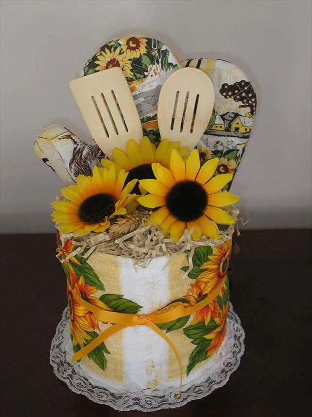 11153 painted sunflower canisters