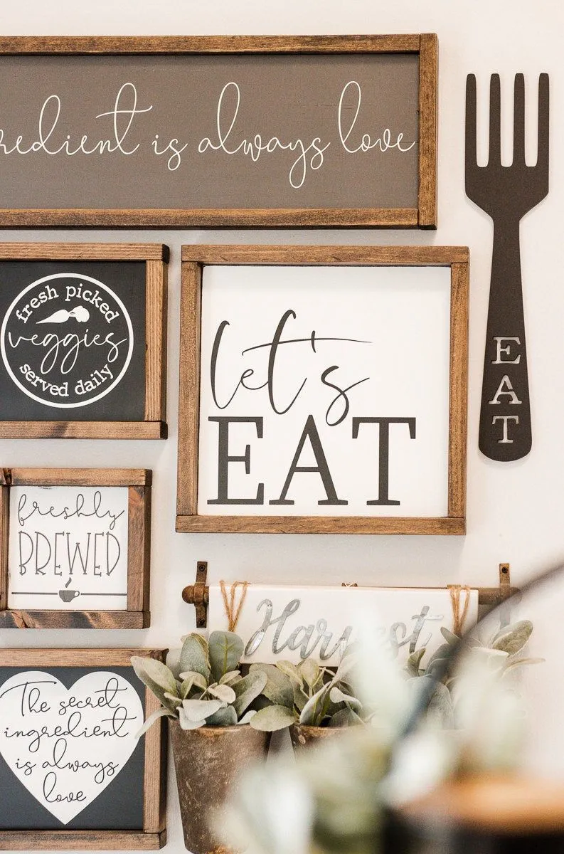 11169 white kitchen decor sign 1