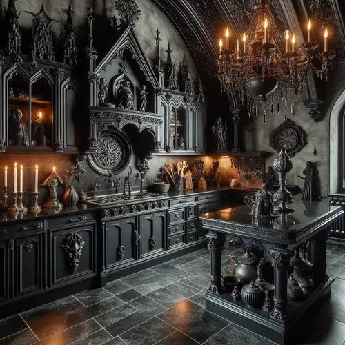 11178 gothic kitchen lighting
