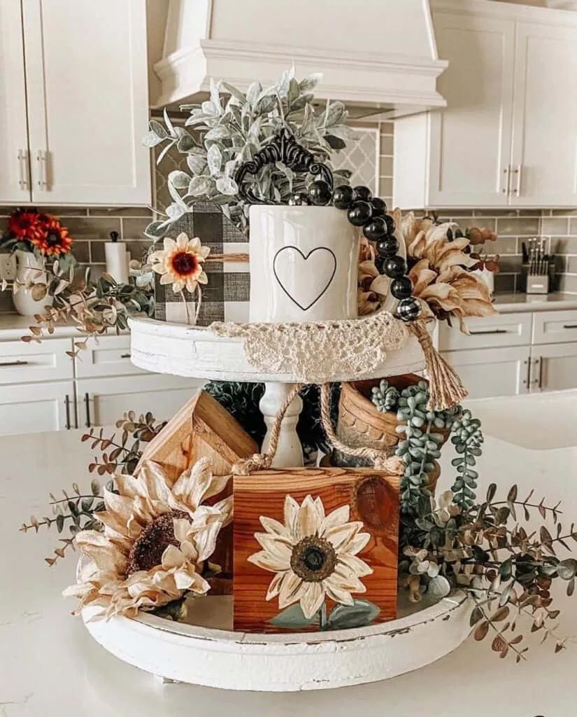 11204 rustic red kitchen sunflower 2