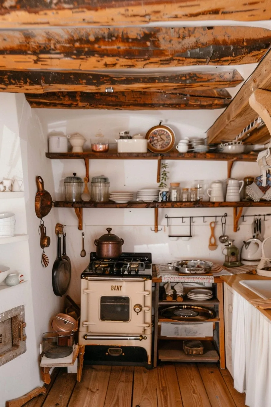 11212 rustic red kitchen small space 6
