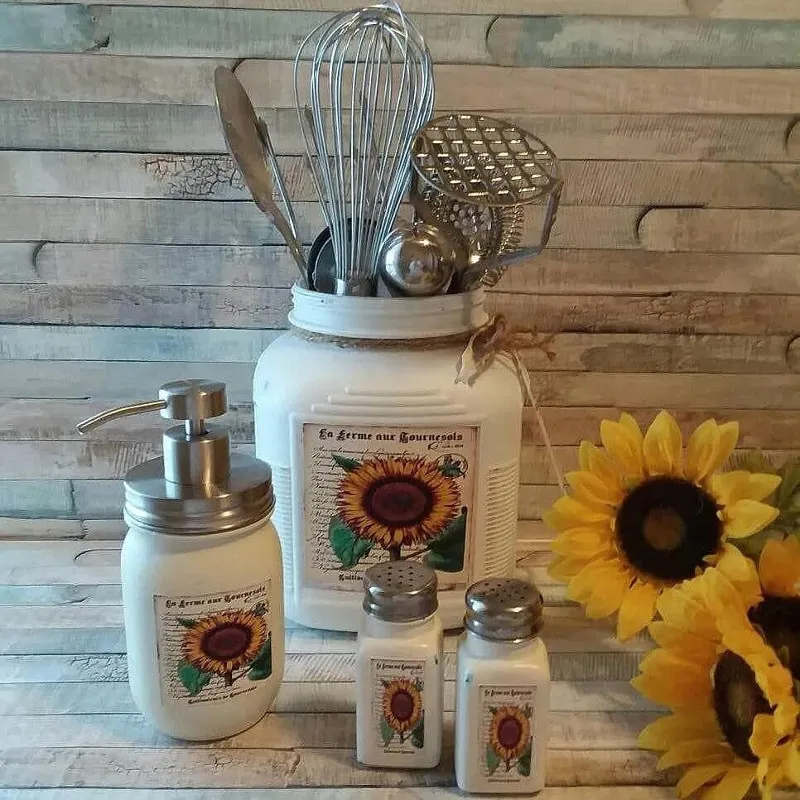 11214 sunflower kitchen accessories