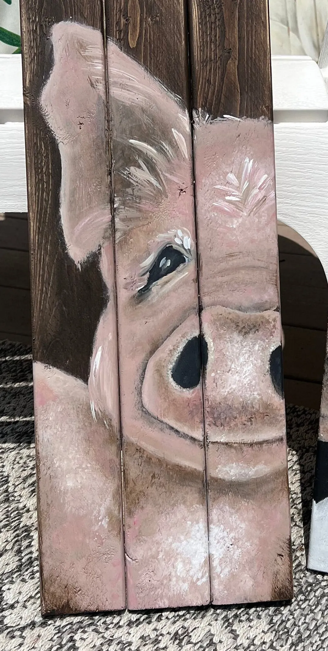 11218 pig painting canvas