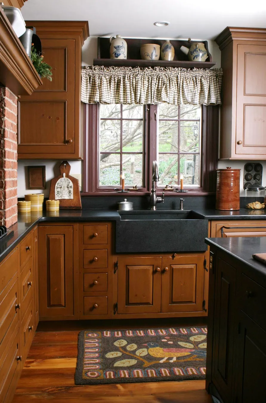 11250 red kitchen cabinets