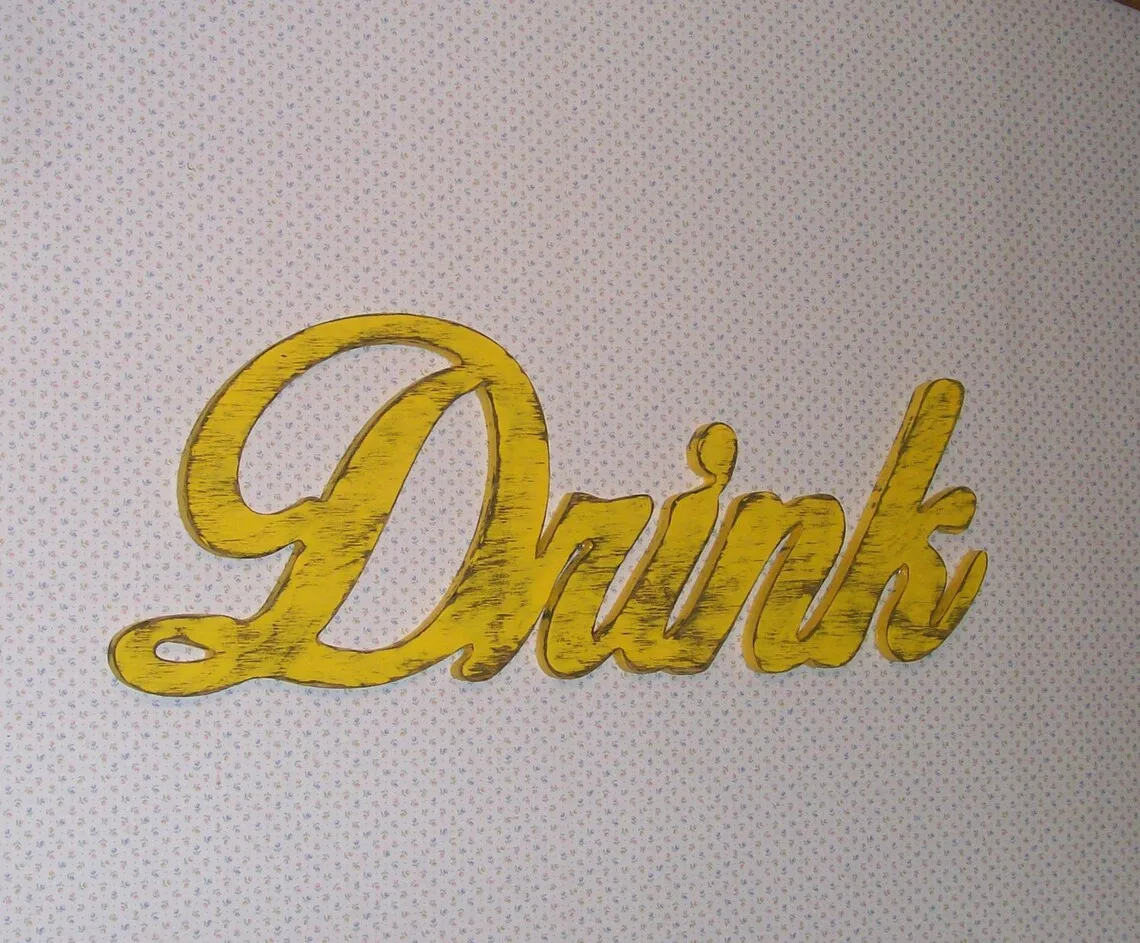 11259 kitchen drink sign diy