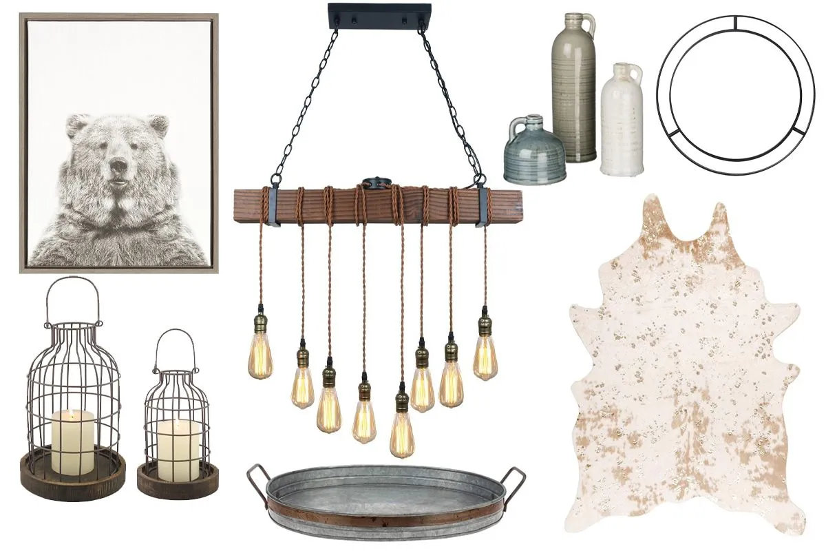 11287 rustic red kitchen furniture