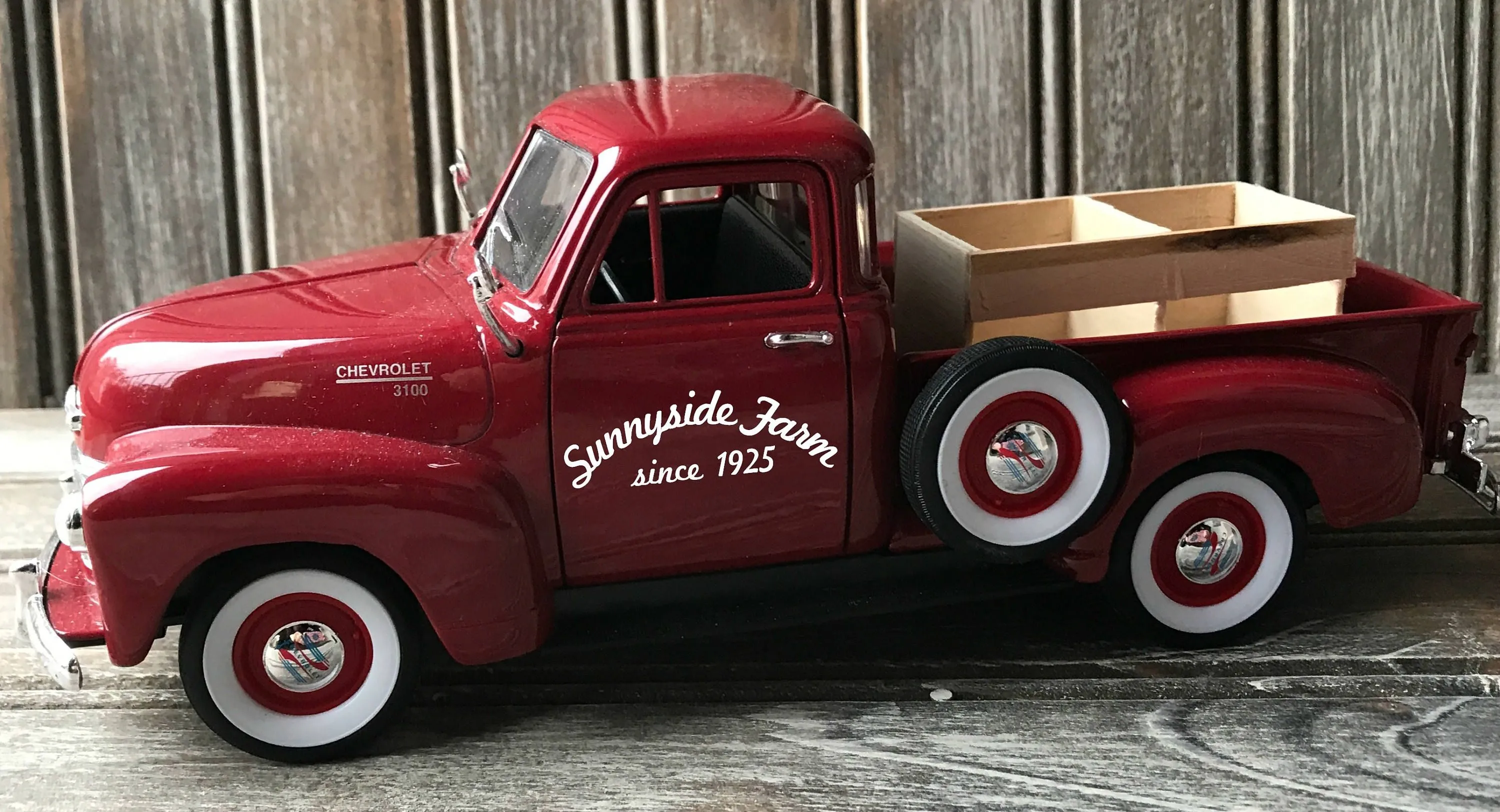 11298 red pickup truck kitchen decor 5