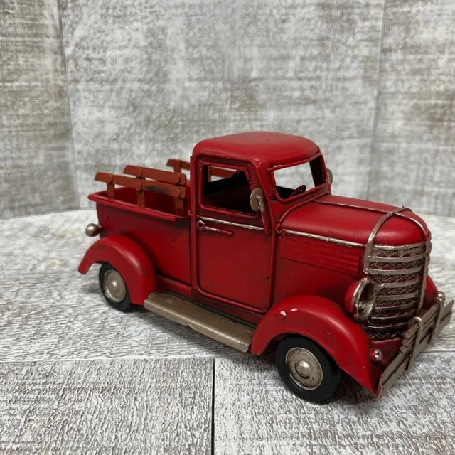 11298 red pickup truck kitchen decor 6