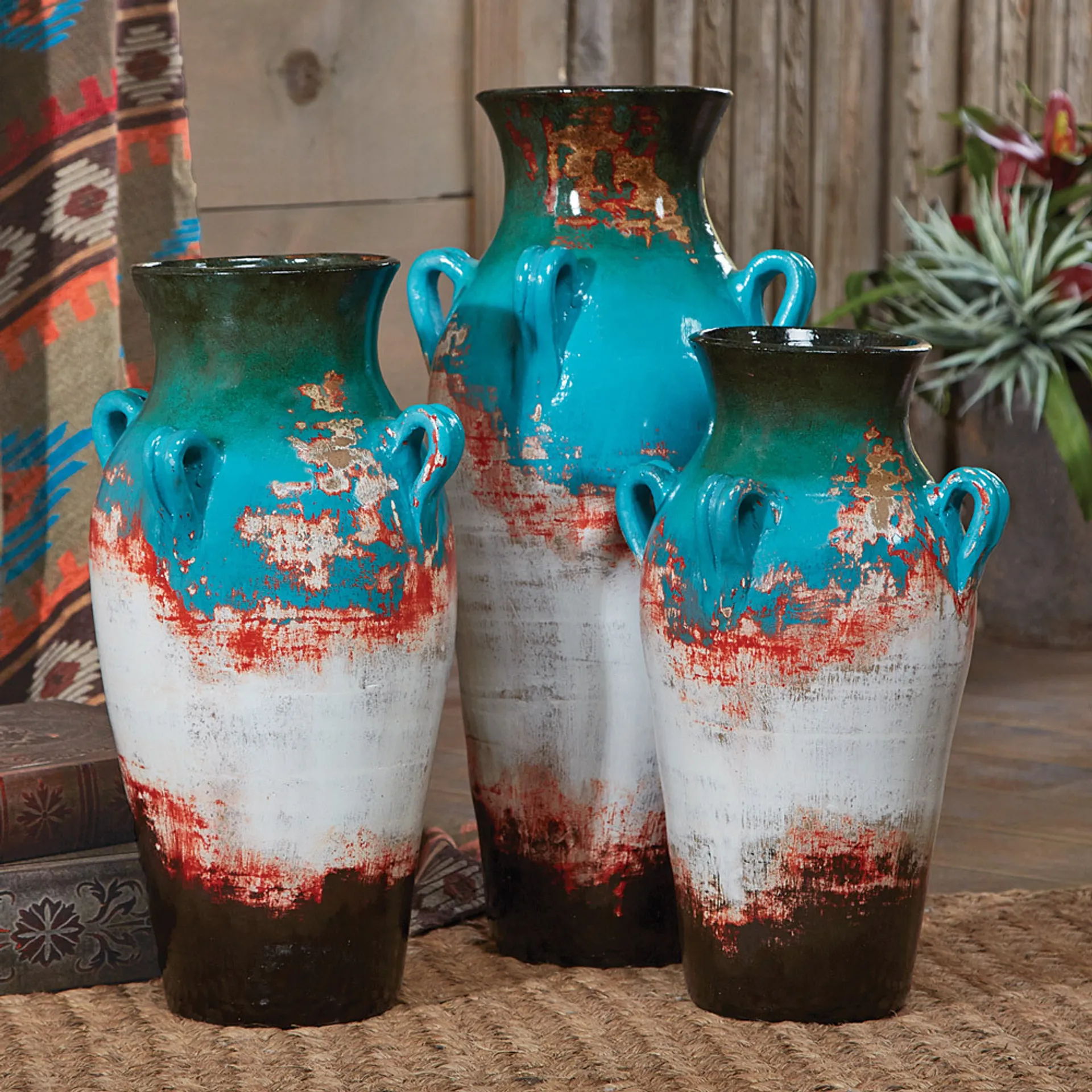 11314 hand painted vases